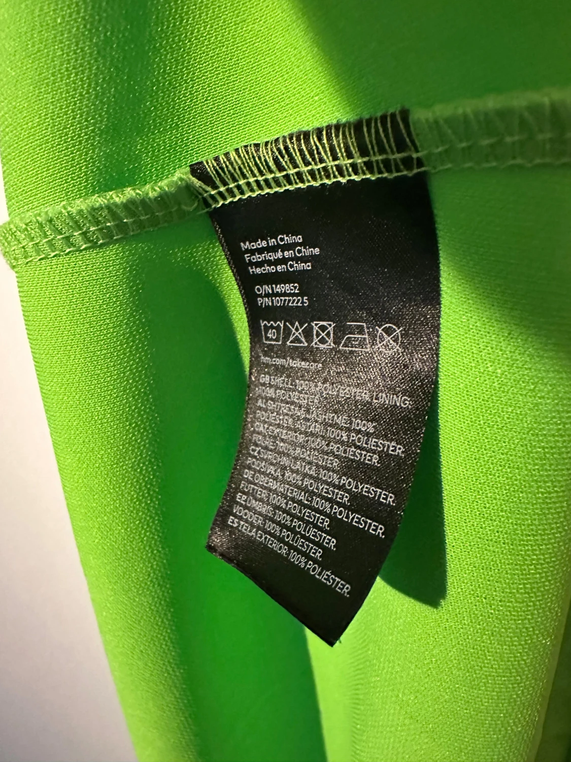 H&M grön klänning, storlek XS - 4