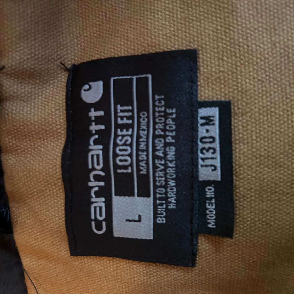 Aldrig använd Carhartt brun pufferjacka L - 1