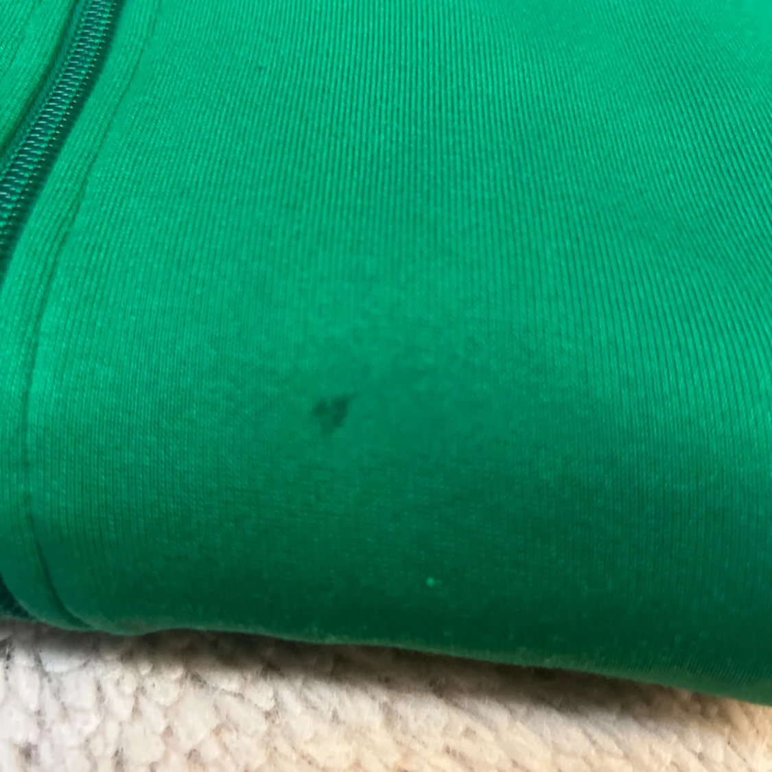 Grön Adidas ziptröja med vita ränder - 4