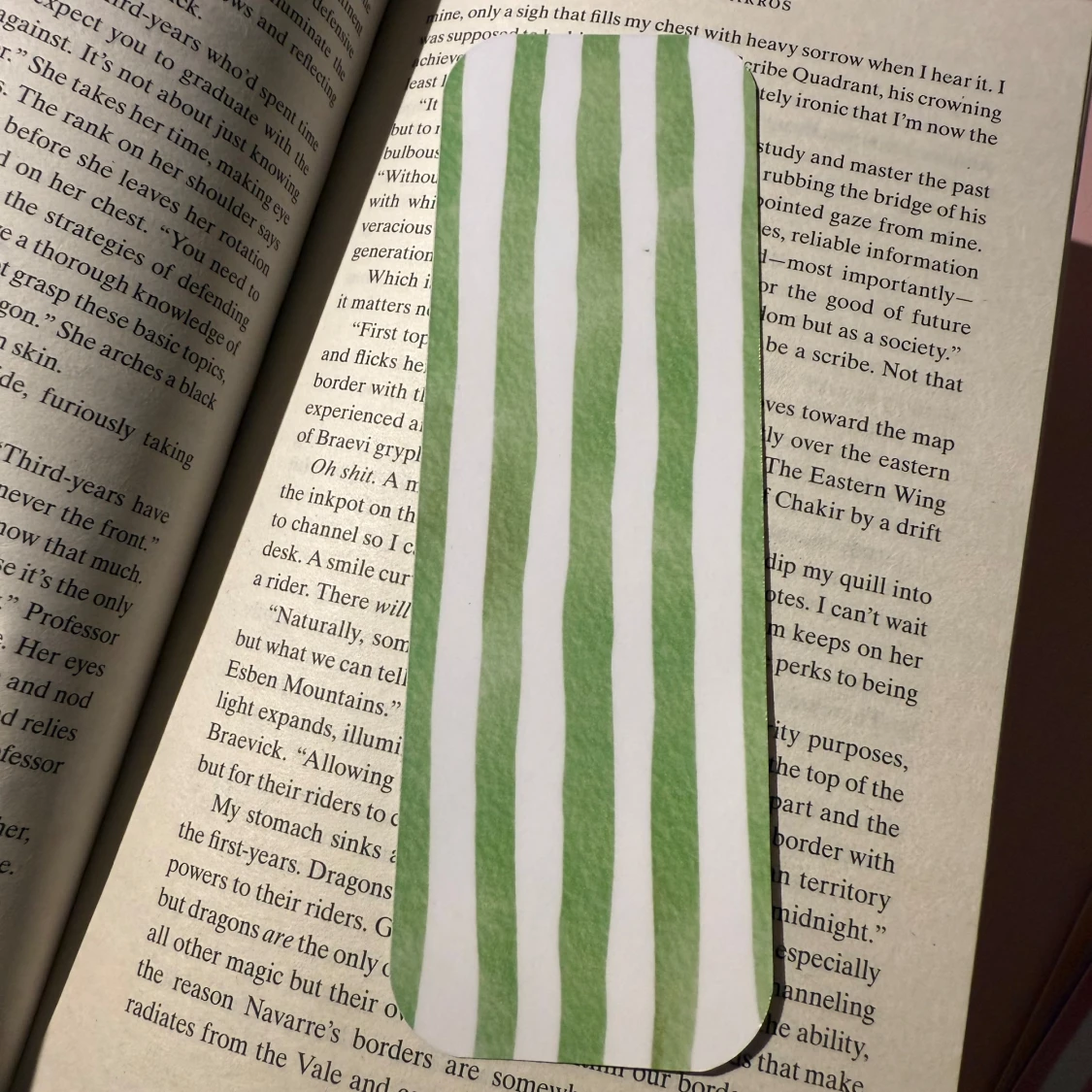 Laminerat handgjort bokmärke 