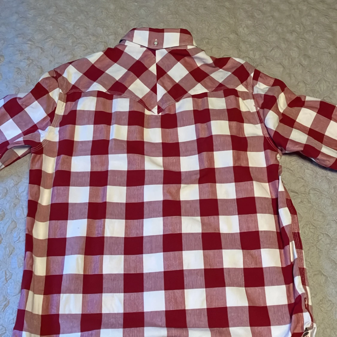 Rödvit rutig Levis skjorta - 1