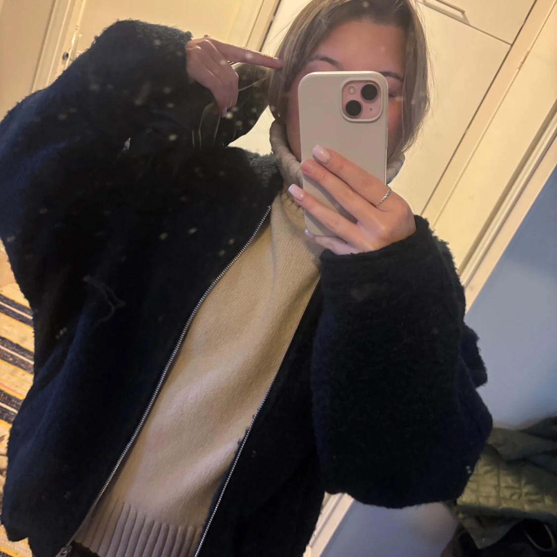 marinblå bomberjacka - 2