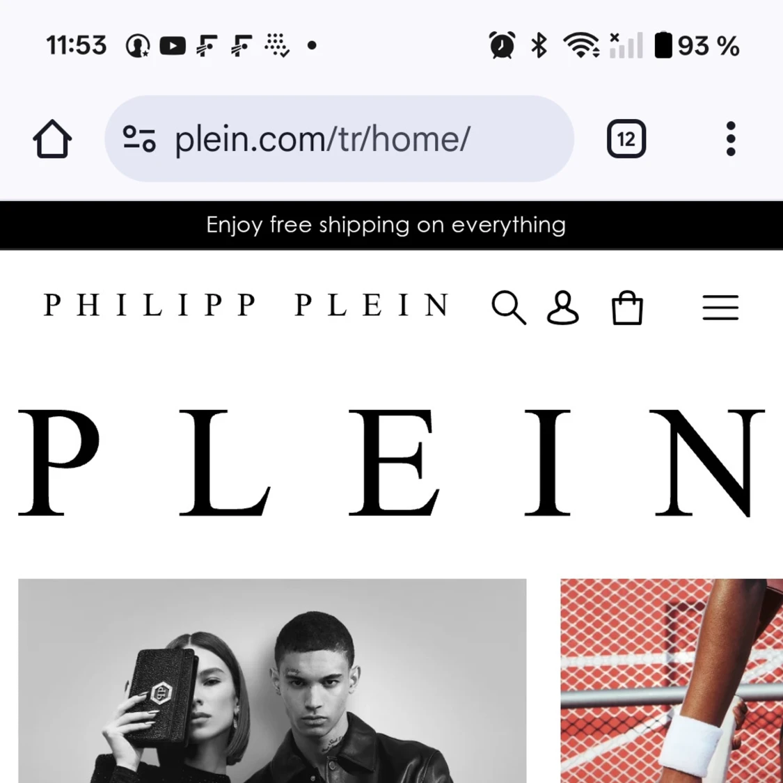 Svart Philipp Plein t-shirt med logga - 4