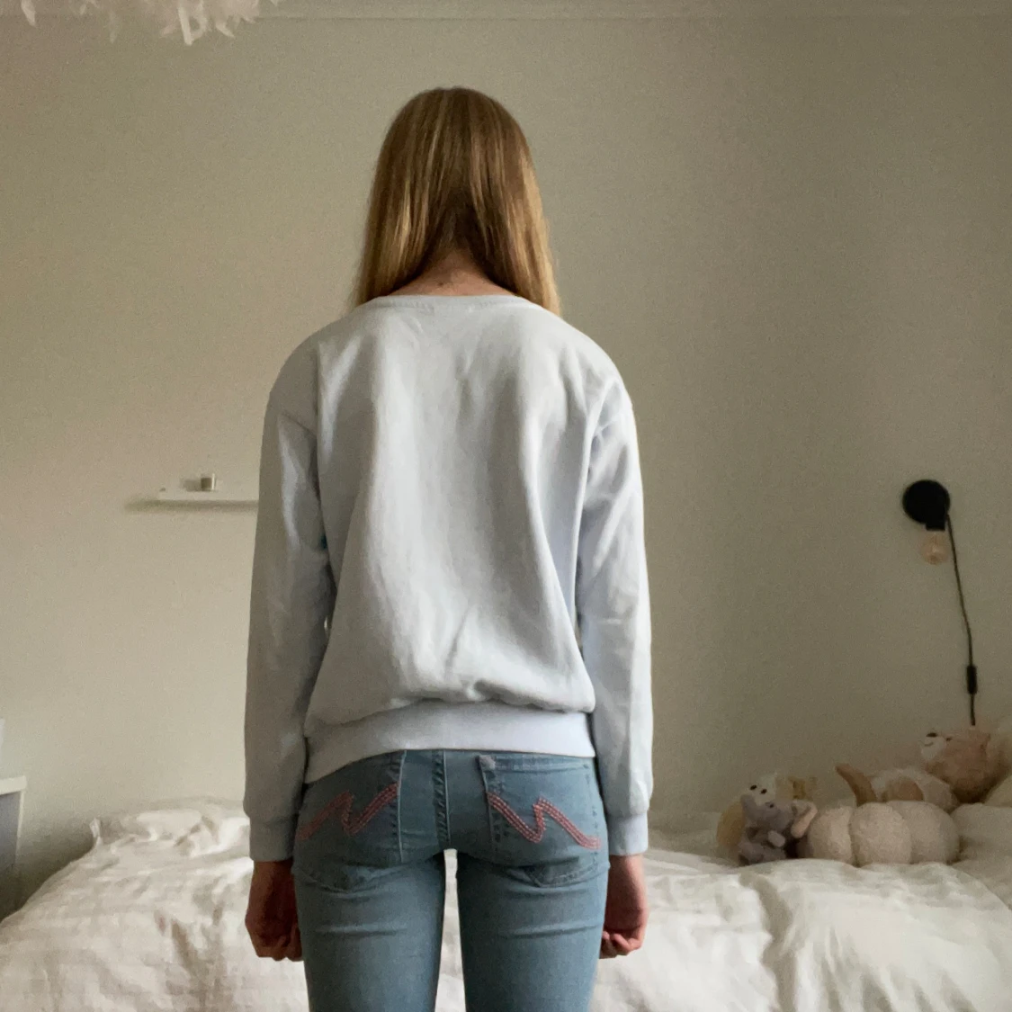 Ljusblå sweatshirt  - 1