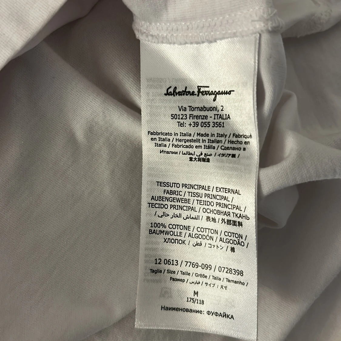 Vit t-shirt Salvatore Ferragamo M - 2