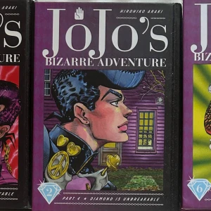 JoJo's Bizarre Adventure Part 4: Diamond is Unbreakable Vol. 1-2 och 6 - Färgstark manga med unika karaktärer och coola illustrationer. Perfekt för dig som gillar spännande berättelser, action och stilfulla outfits. En del av den ikoniska JoJo-serien som har inspirerat fans världen över.