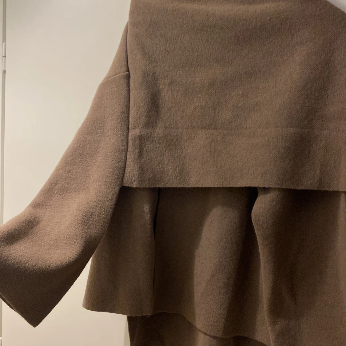 Brun oversized ullkappa - 1