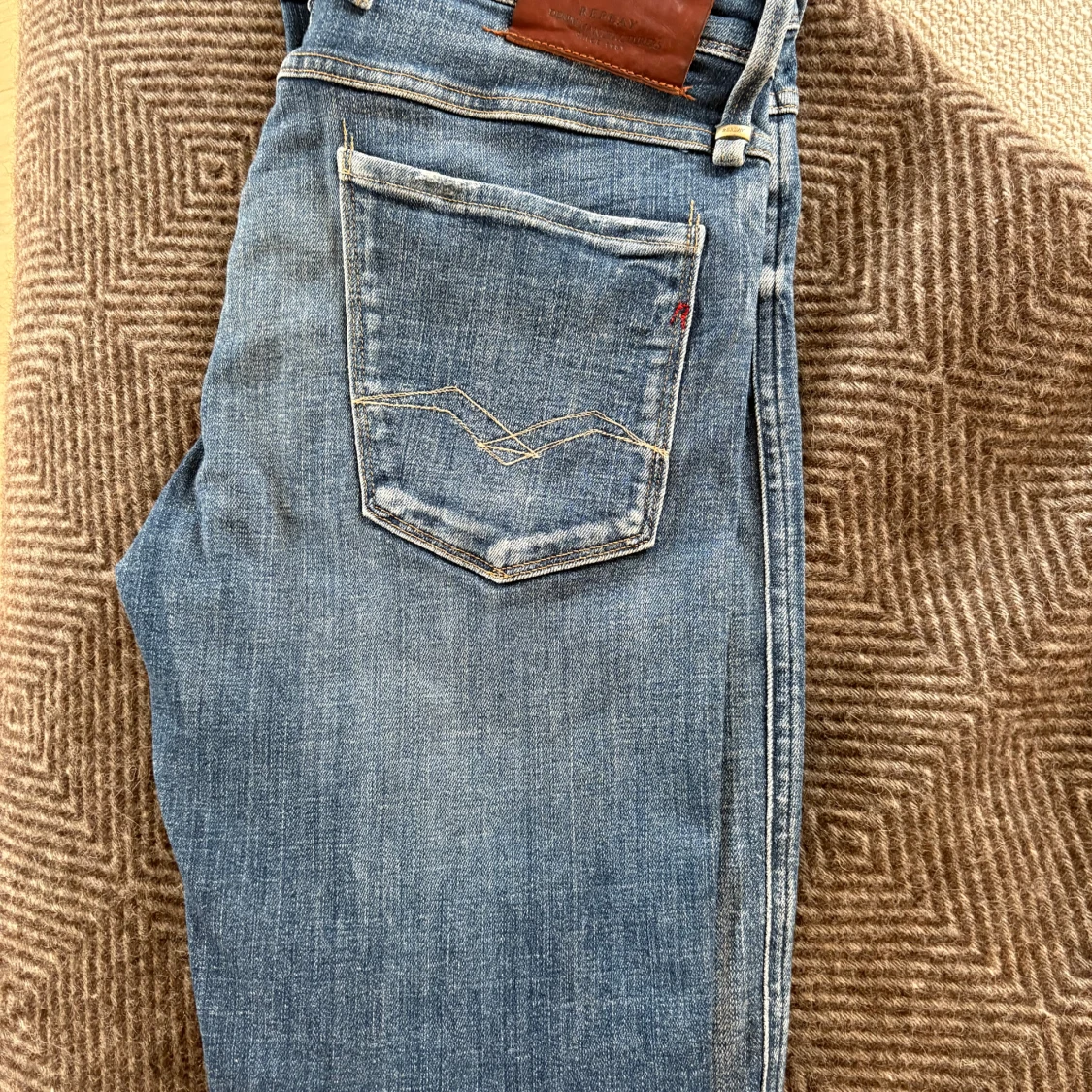 Replay blå jeans med slitningar - 1