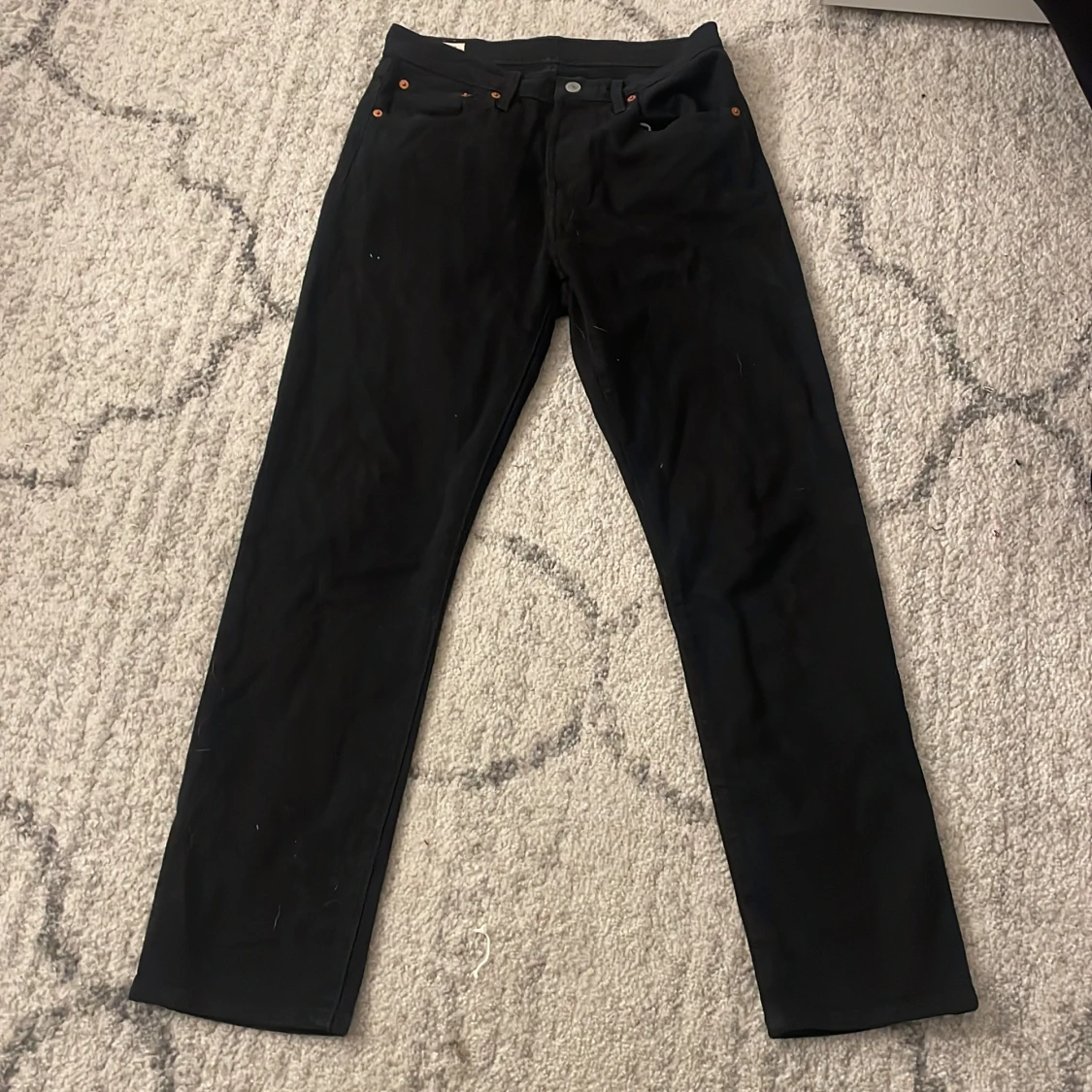 Svarta Levi's 501 jeans straight fit