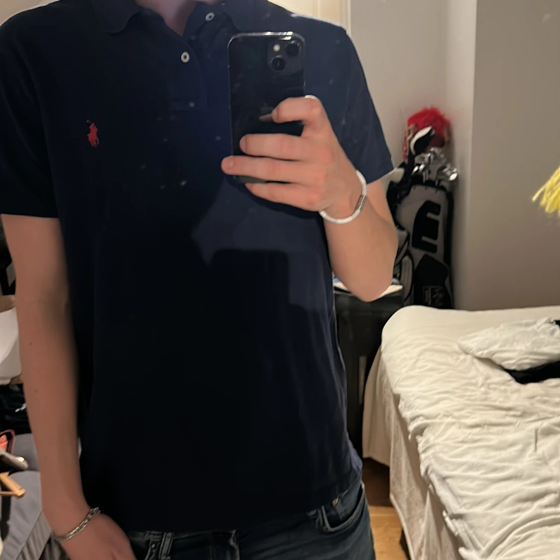 Marinblå piké från Ralph Lauren L