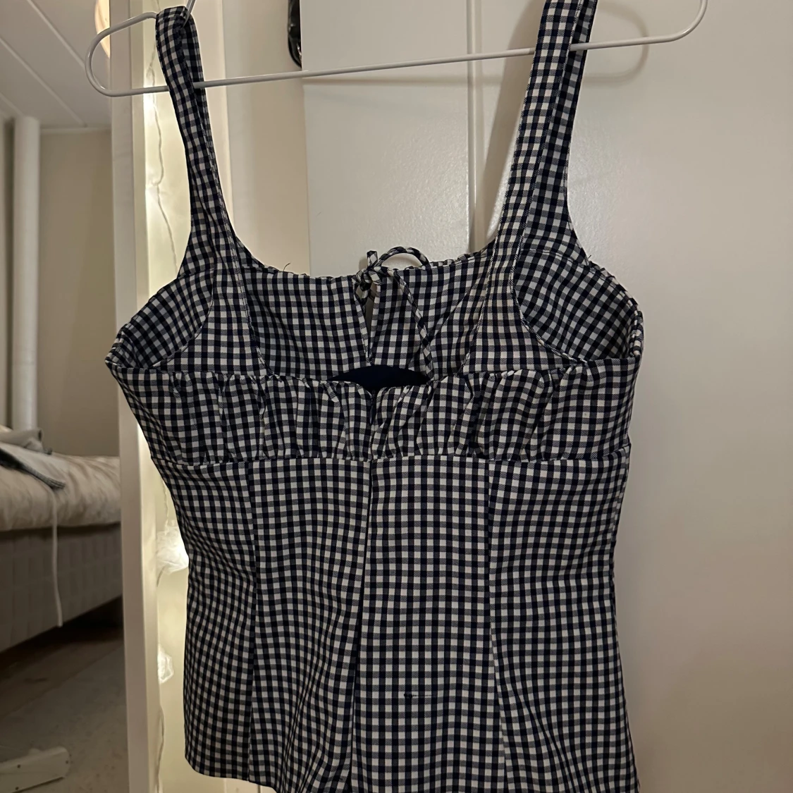 Rutig korsett topp från Zara - 1