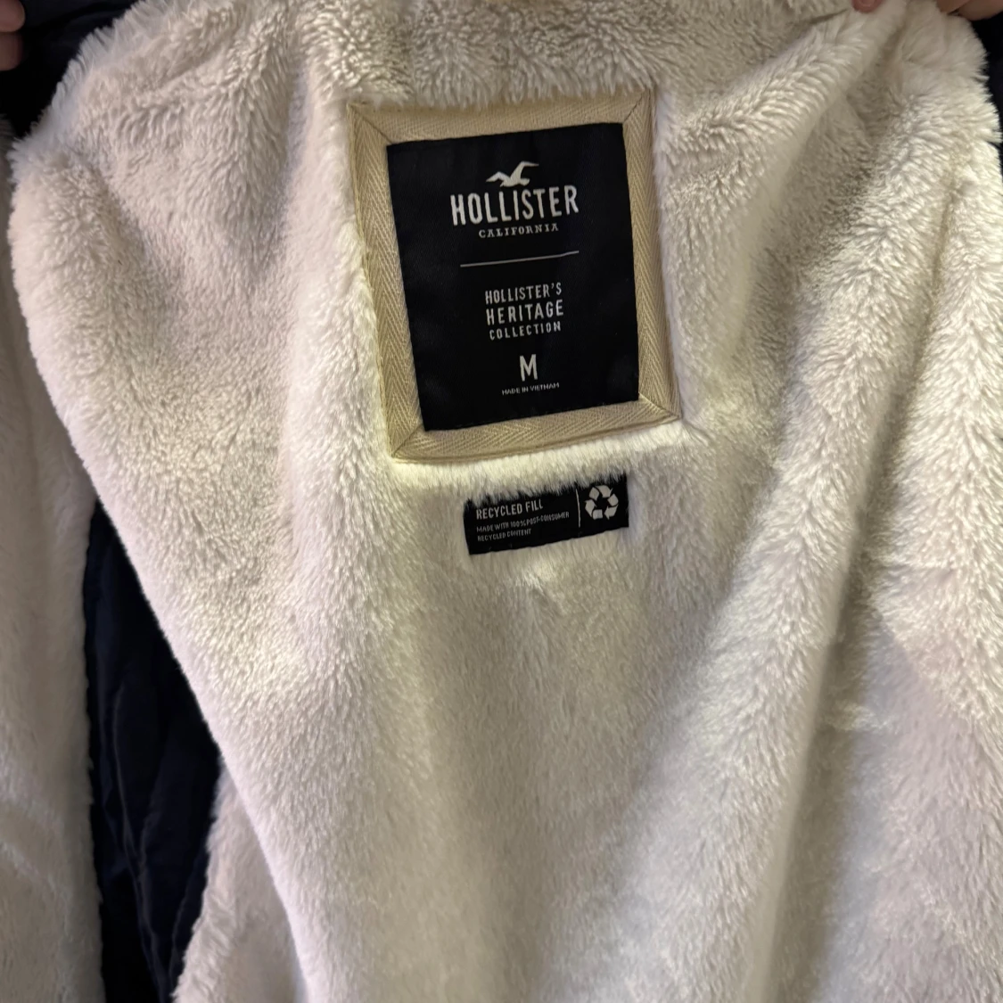 Mörkblå parkajacka från Hollister M - 2