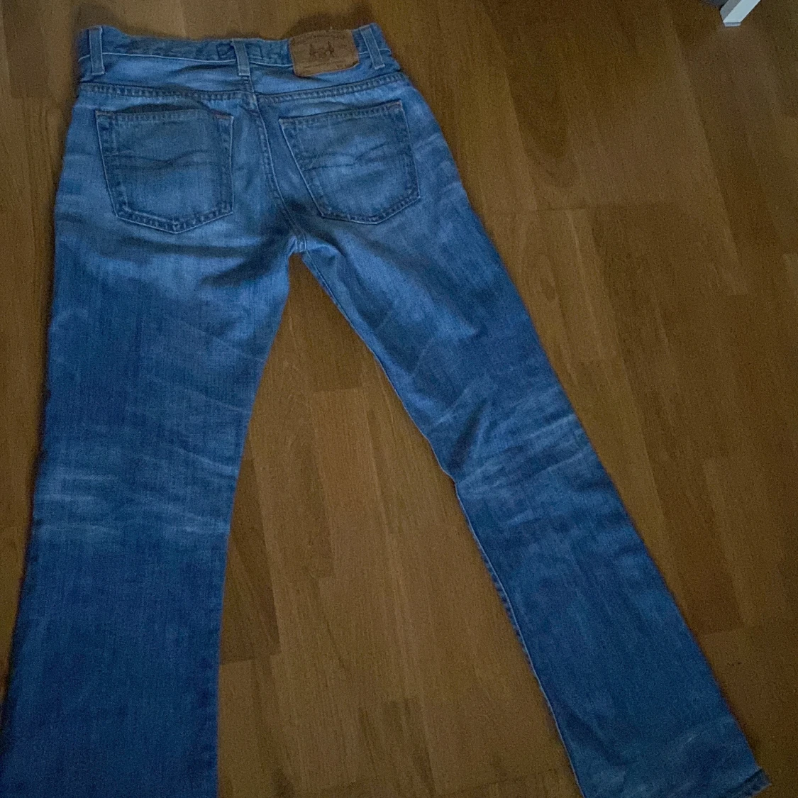 Blå bootcut jeans från Crocker - 3