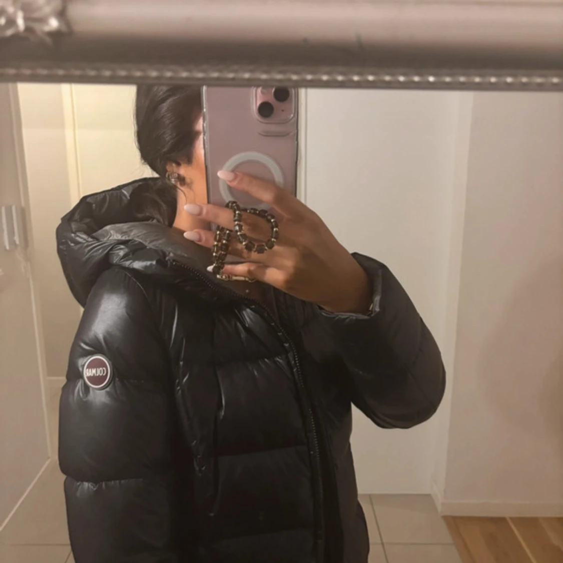 Svart lång jacka från Colmar - 1