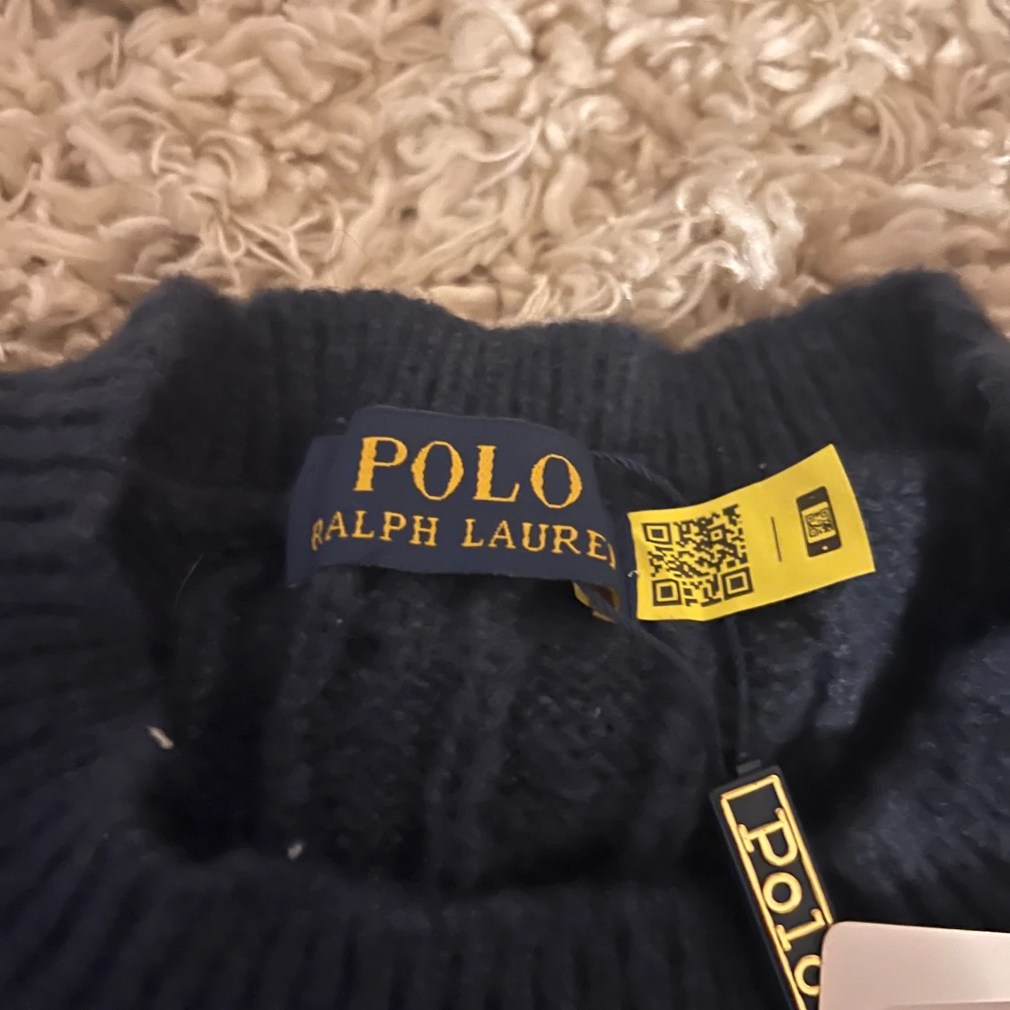 Mörkblå stickad tröja Polo Ralph Lauren - 2