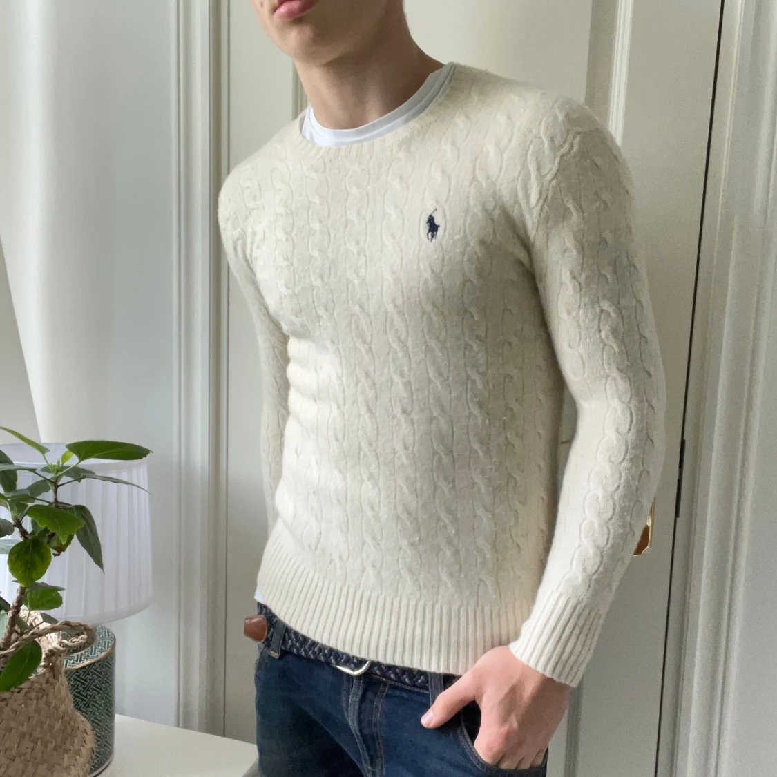 Cashmere stickad polo Ralph Lauren sweatshirt - 4