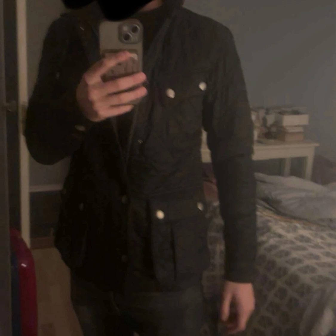 Svart quiltad jacka från Barbour