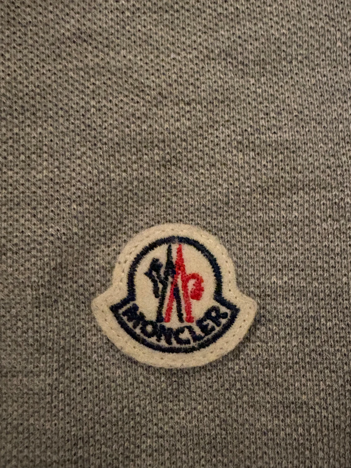 Grå långärmad pikétröja Moncler - 1