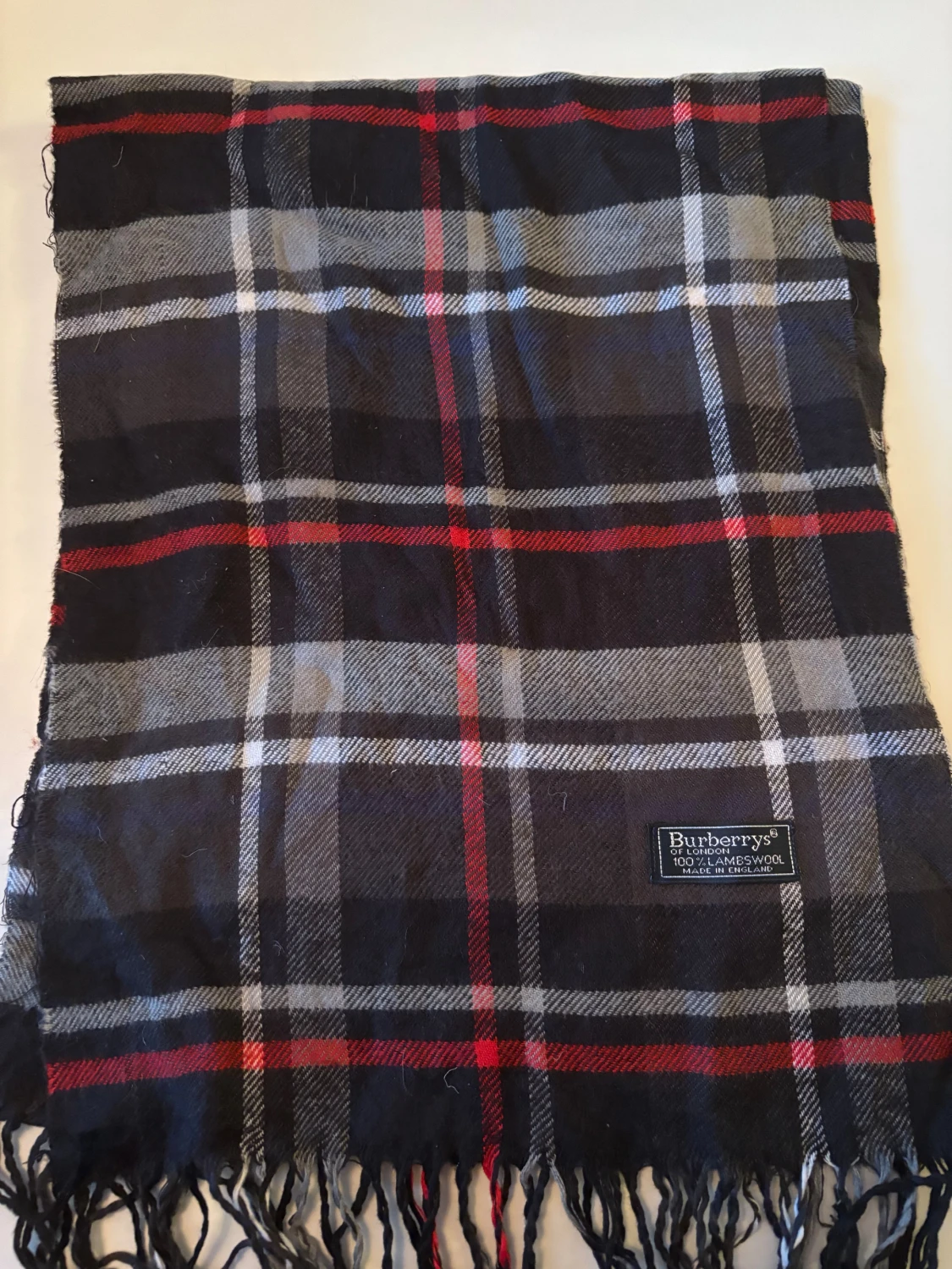 Rutig ullhalsduk från Burberrys - 1