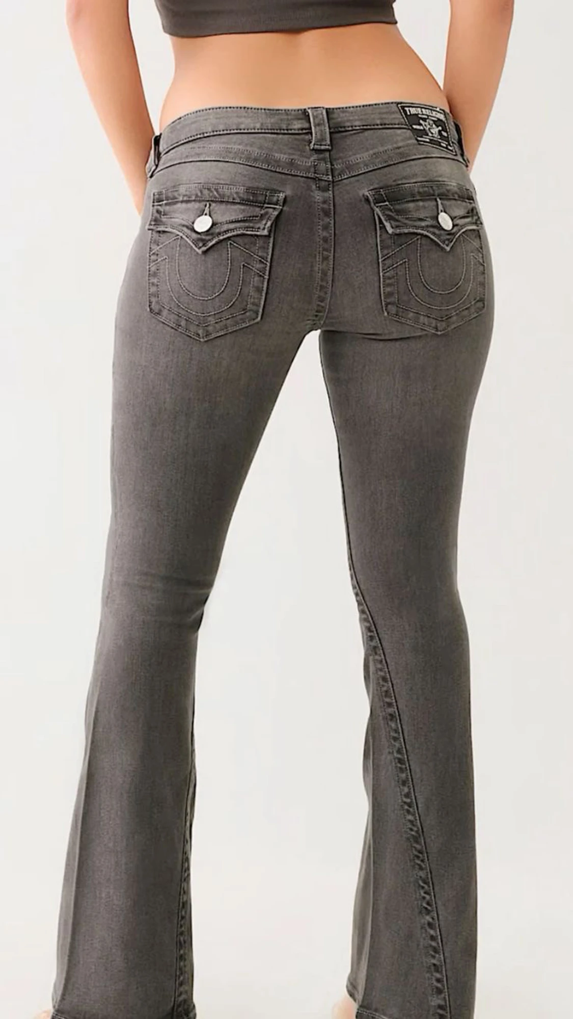 Grå bootcut jeans från True Religion Becca