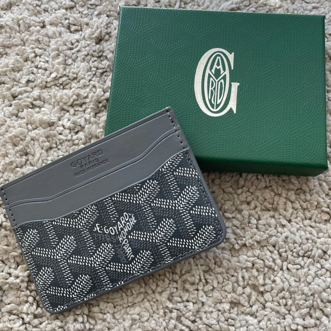 Grå Korthållare Mönstrad - 1