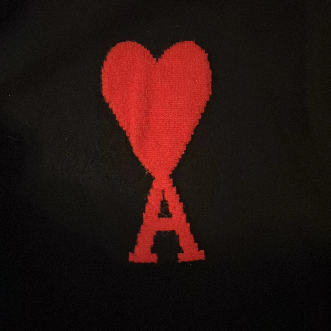 Svart stickad tröja från Ami Paris - 2