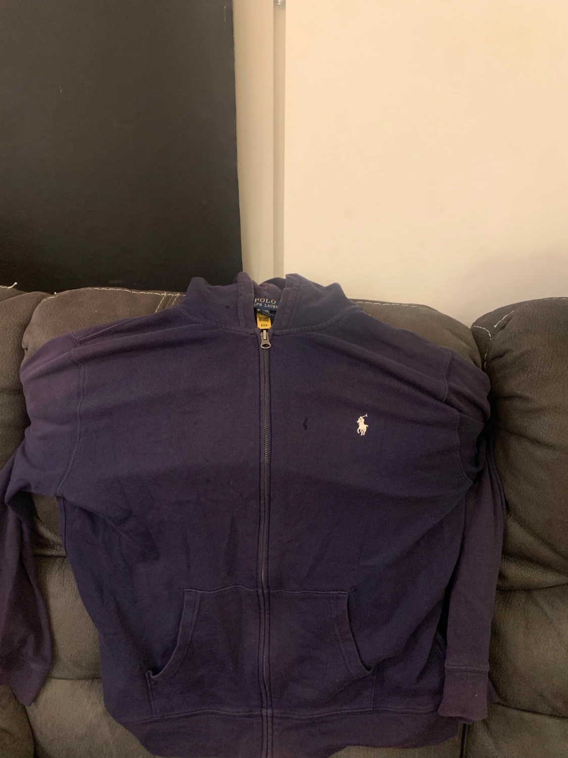 Marinblå hoodie från Ralph Lauren