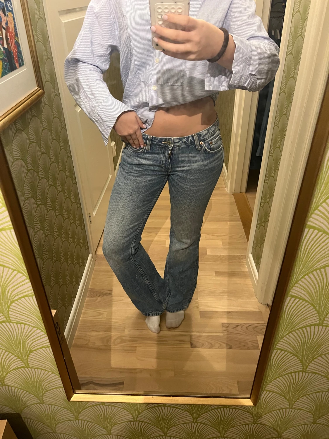 Weekday blå bootcut jeans - 2