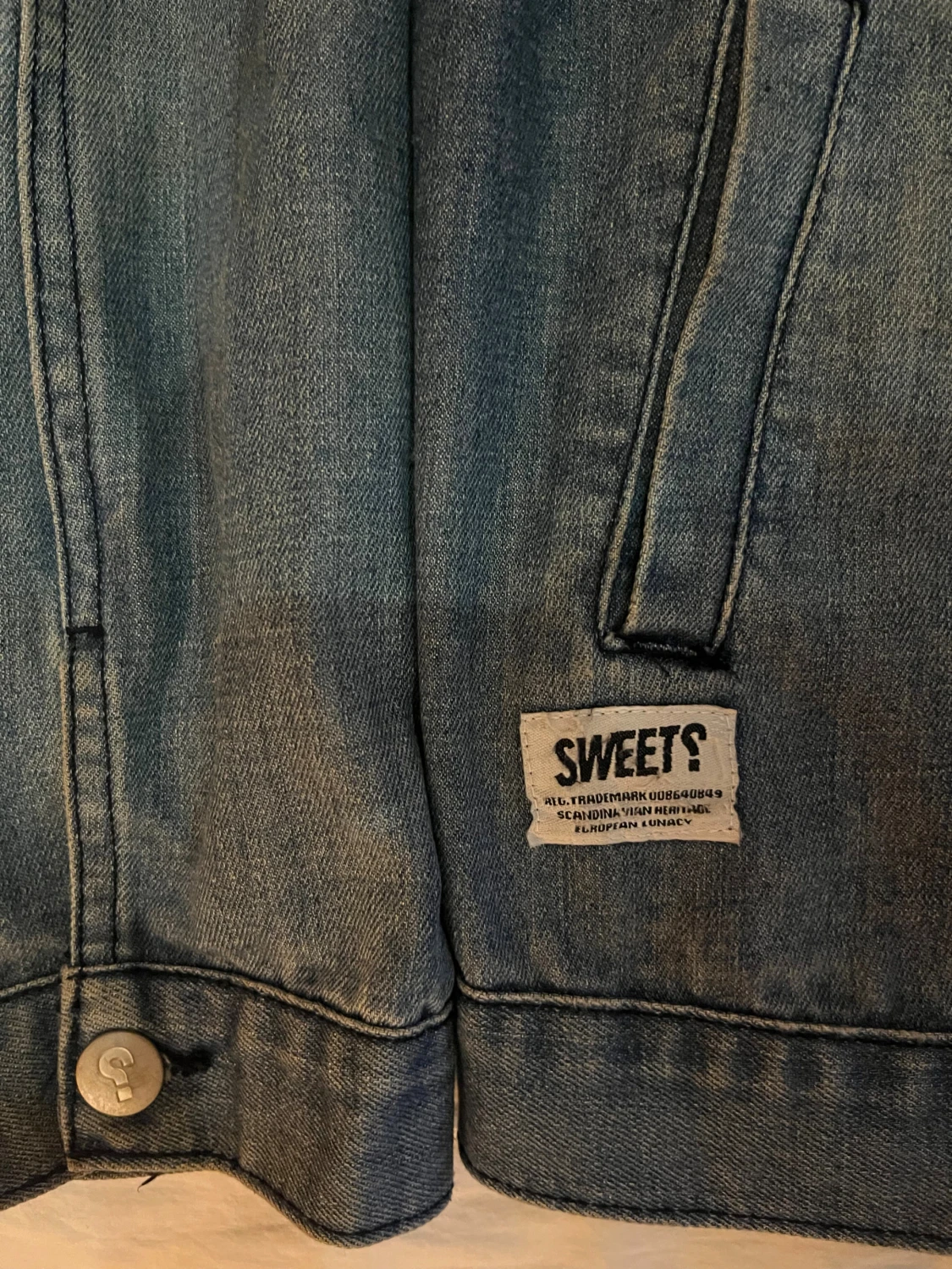 Jeansjacka med grå luva SWEET SKTBS - 1