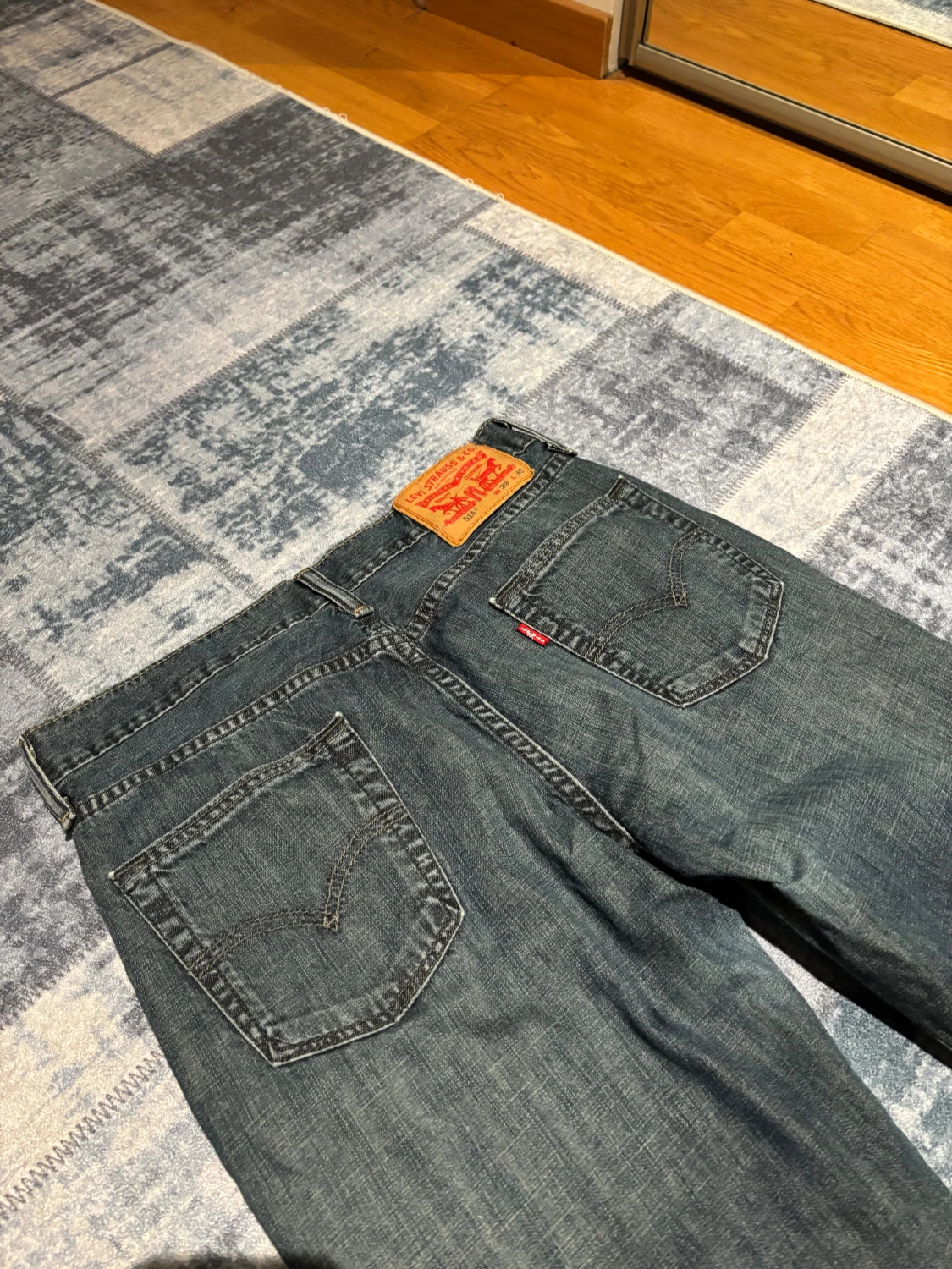 Levi's 501 mörkblå jeans straight fit - 3