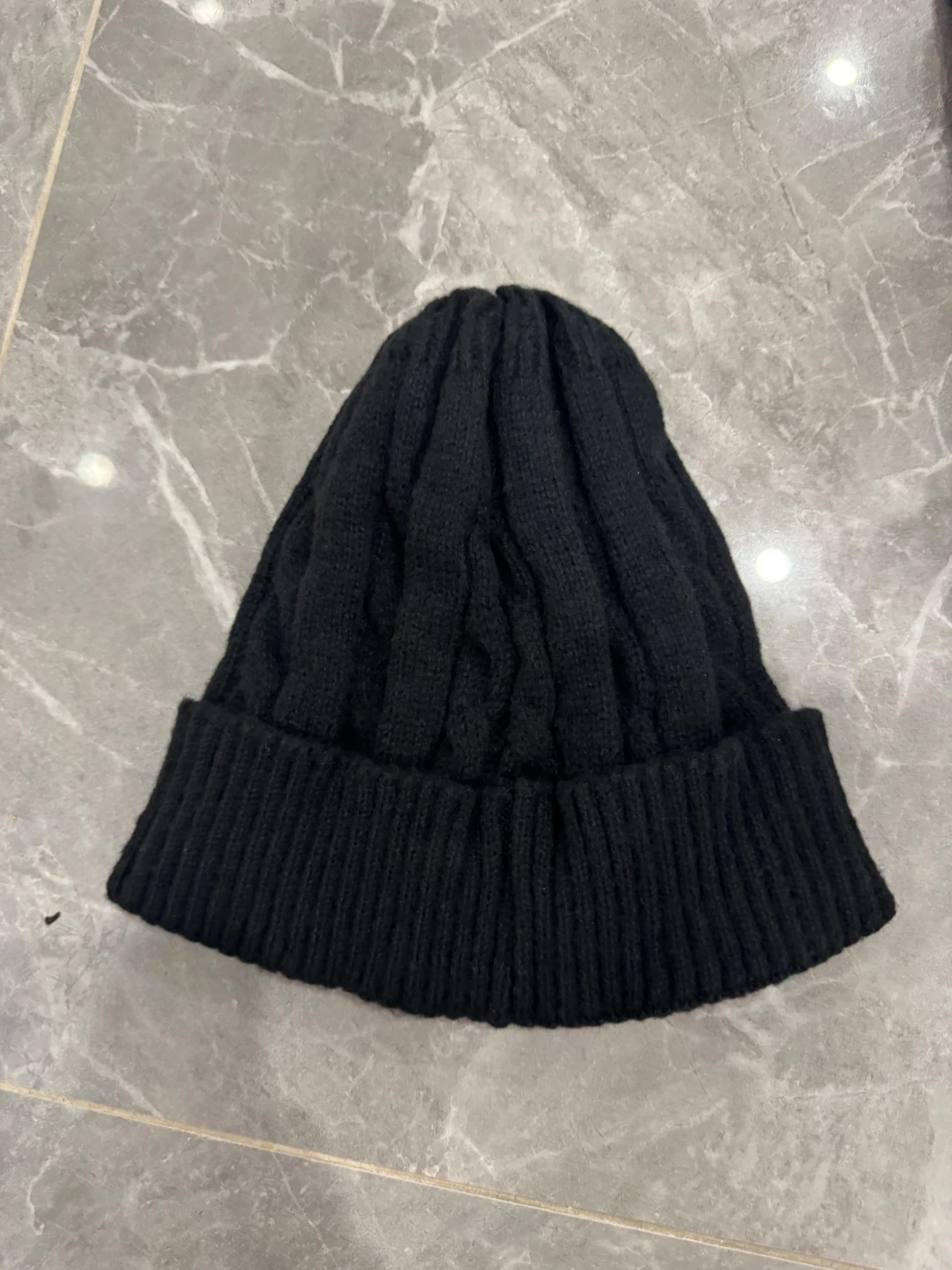 Svart kabelstickad mössa från Polo Ralph Lauren - 2