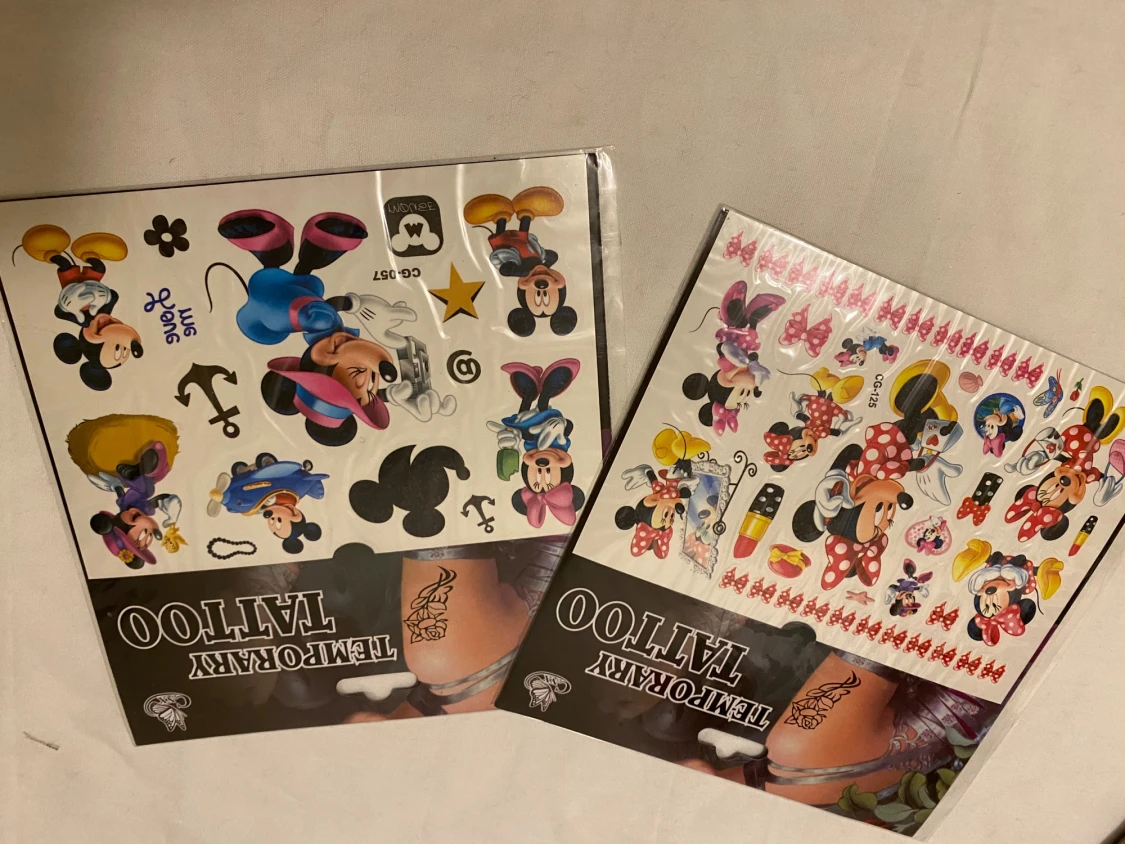 Barbie och Disney barn Tatuering  - 1