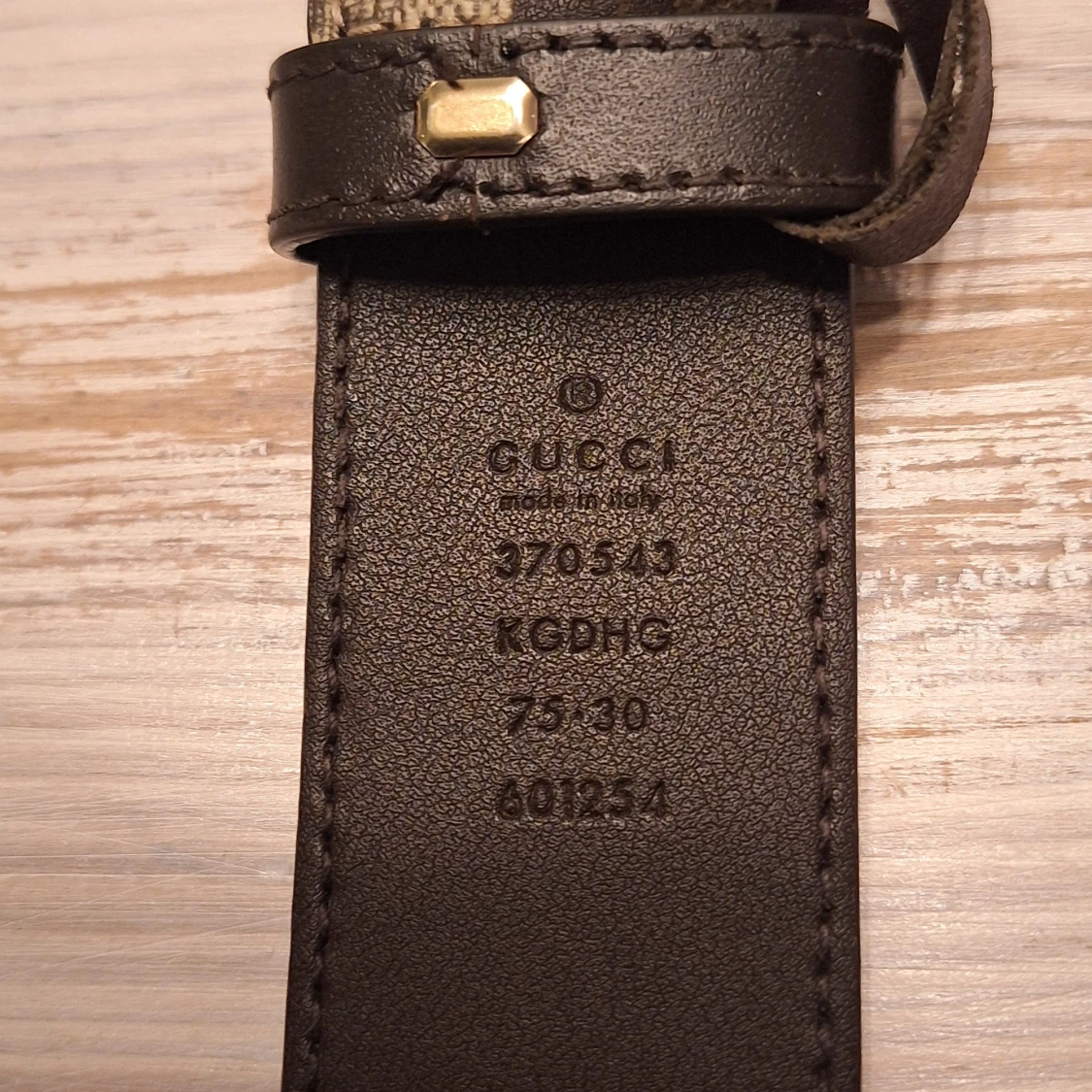 Gucci GG Supreme bälte med guldspänne - 4