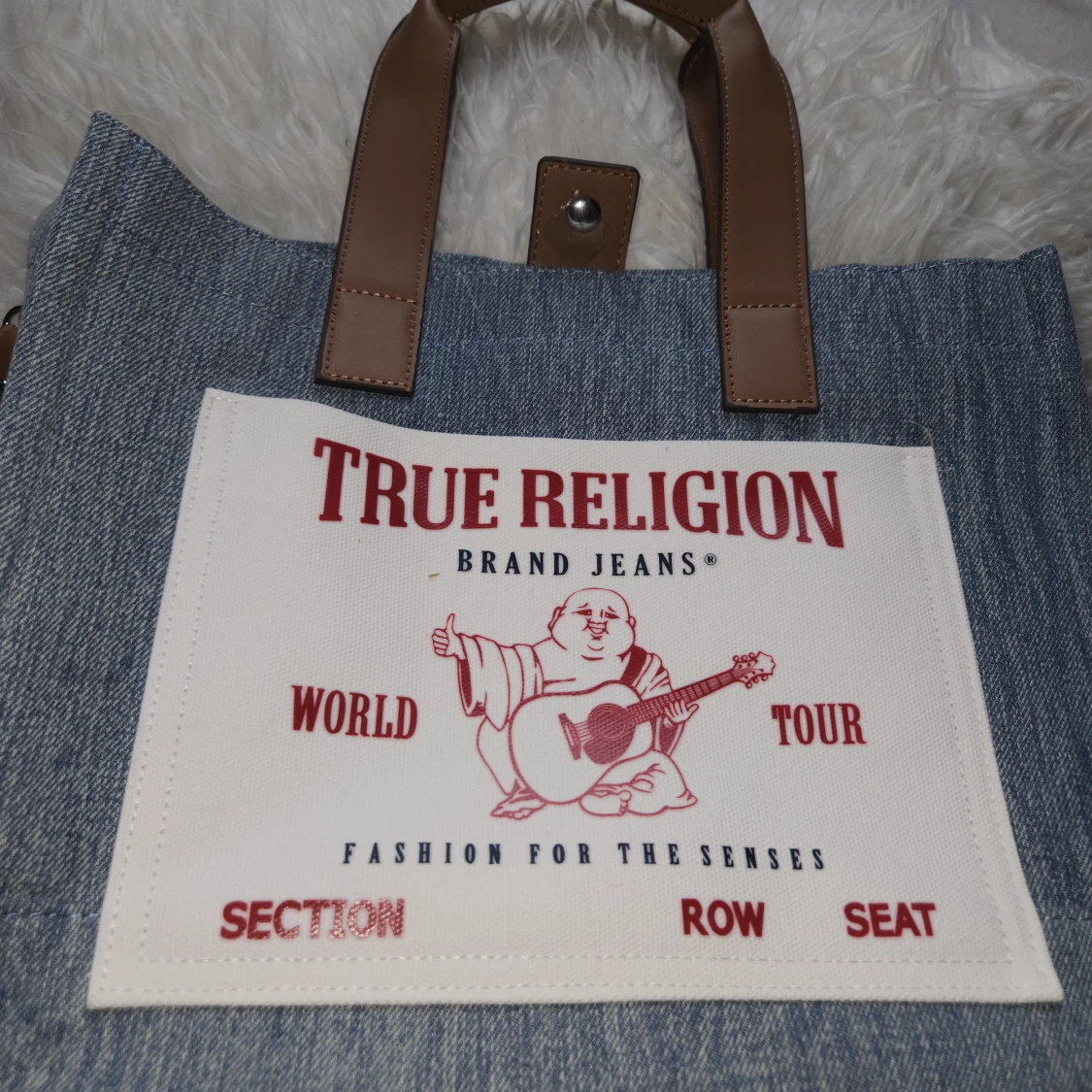 True Religion jeansväska med tryck - 1