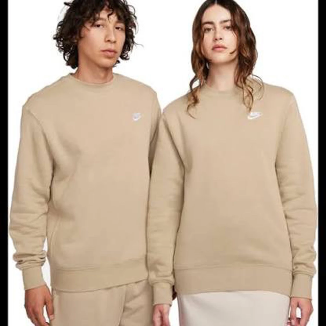 Beige sweatshirt från Nike, M - 2