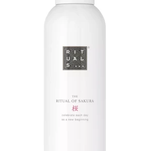 Rituals The Ritual of Sakura duschskum - Lyxigt duschskum från Rituals i serien The Ritual of Sakura. Kommer i en vit metallflaska med svart logotyp. Doftar körsbärsblomma och rismjölk, förvandlas till ett silkeslent skum. Perfekt för dig som älskar blommiga och fräscha dofter. OBS! Oanvänd och köpt för 130kr på rituals