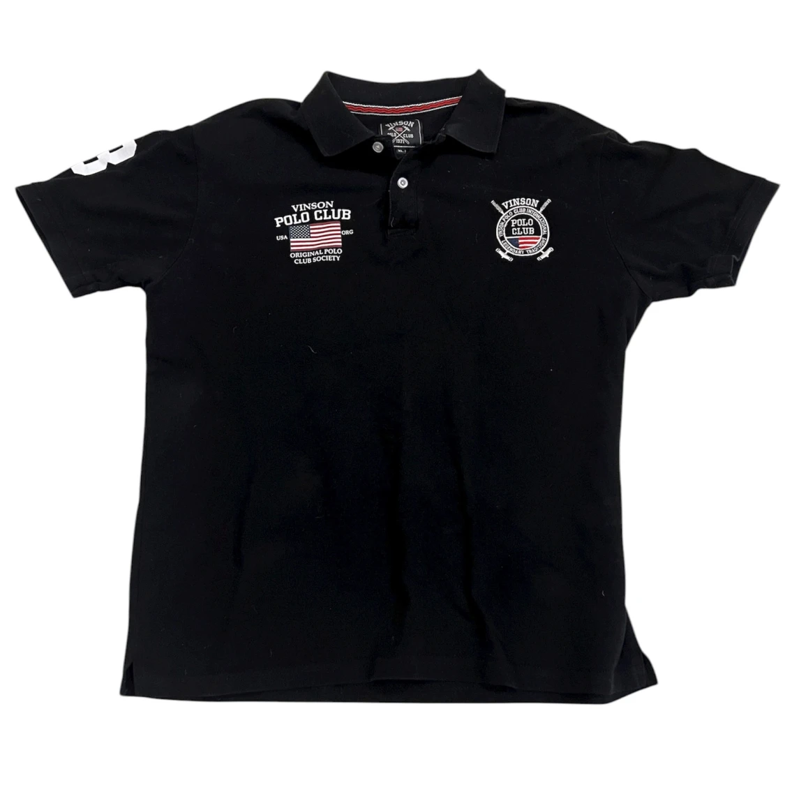 Svart pikétröja Vinson Polo Club