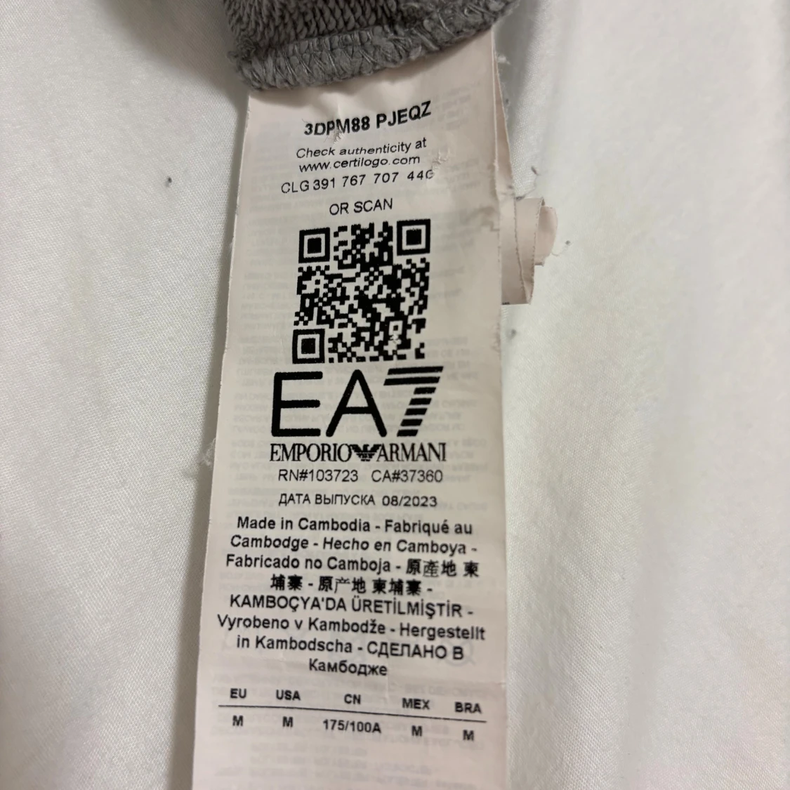 Grå hoodiejacka EA7 Emporio Armani - 4