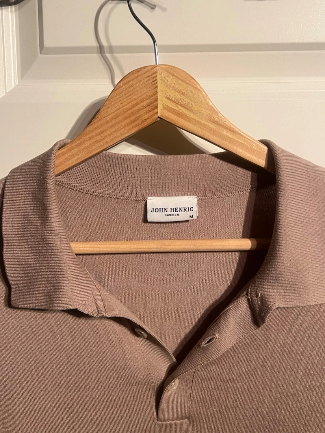 Beige pikétröja John Henric M - 1