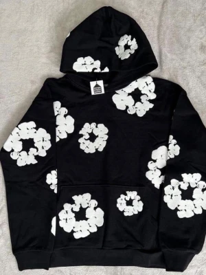 Demin hoodie - Svart hoodie