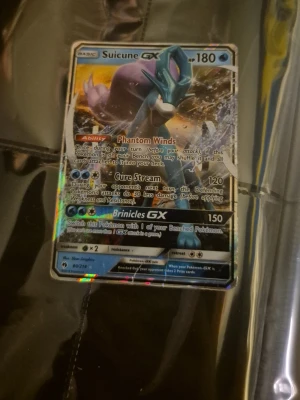 Suicune GX -  Pokémon kort i ganska bra skick 