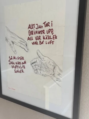 Handmålad poster - Handmålad poster inspirerad av Atarstad och Victor Leksell ”Ramla”. Kontakta för beställning av poster samt redigering av färger eller text. Varje poster handmålas efter beställning, postern på bilden är endast för visning.