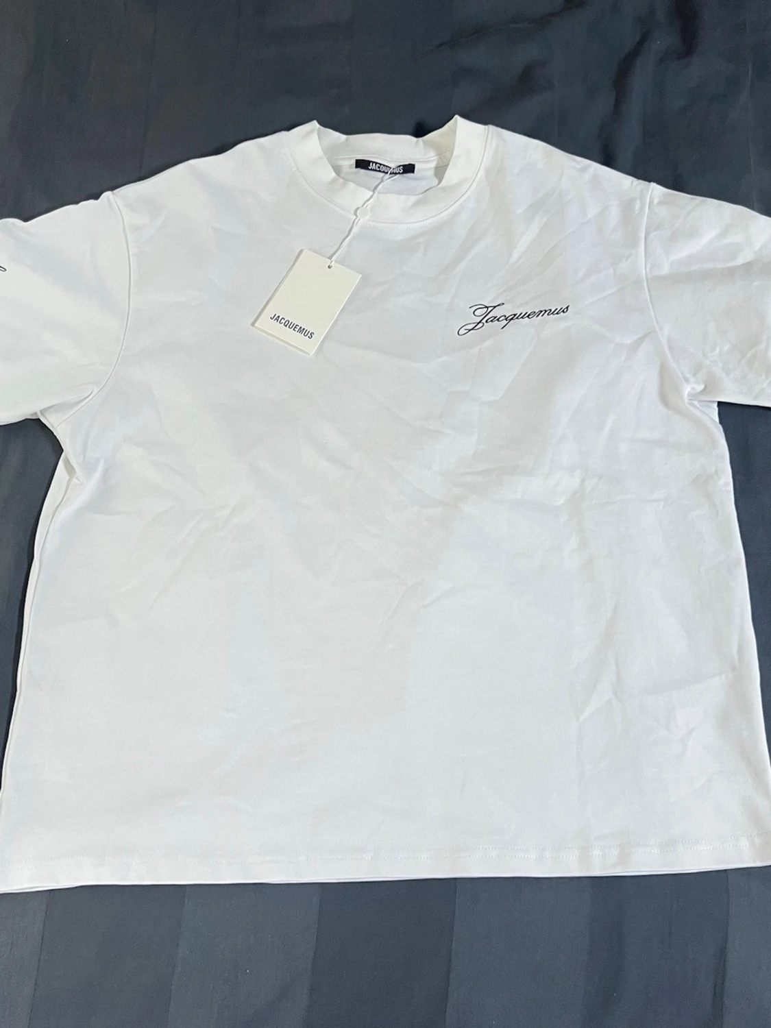Vit Jacquemus t-shirt i bomull