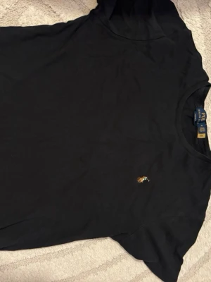 Svart t-shirt från Polo Ralph Lauren - Klassisk svart t-shirt från Polo Ralph Lauren med den ikoniska broderade loggan på bröstet. T-shirten har rund halsringning och korta ärmar. Tillverkad i mjuk bomull för en skön känsla och passar perfekt till alla outfits.