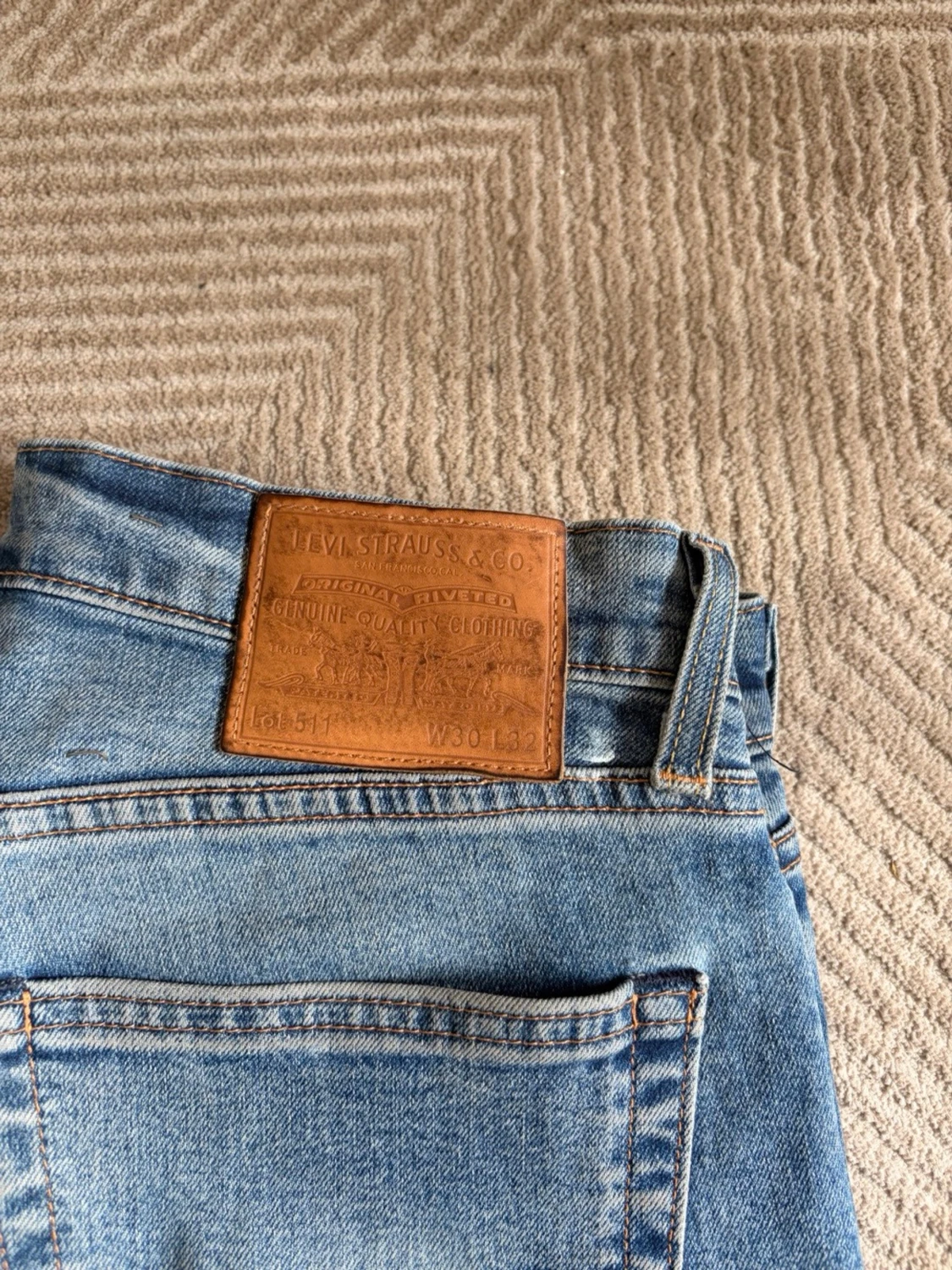 Ljusblå raka jeans från Levi's - 4