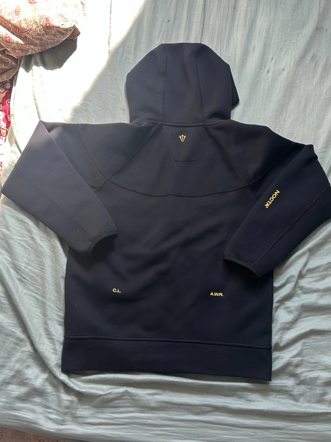 Svart Nike hoodie med dragkedja - 2