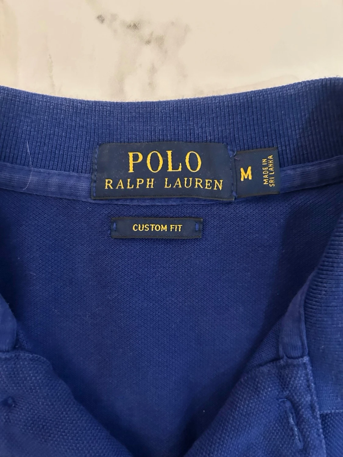 Blå långärmad pikétröja Polo Ralph Lauren - 2