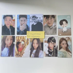 misc kpop pcs - har lite varierande pcs från olika grupper, allt i mint skick! || new jeans pcs: 25kr/st || nct: 70kr || tbz: 30kr || kep1er: 60kr || jin in the seom: 20kr || RM pob: 150kr proof standard: 20kr  fri frakt vid köp på 3+ pcs! ^^