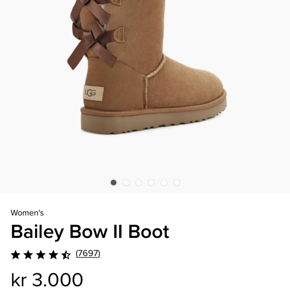 Säljer mina superfina uggs som är i bra skick och perfekta till vintern💓Nypris är 3000 kr och säljer för 1500💓storlek 32 men passade mig när jag hade 36 i skostorlek då de är stora i storleken💕. Skor.