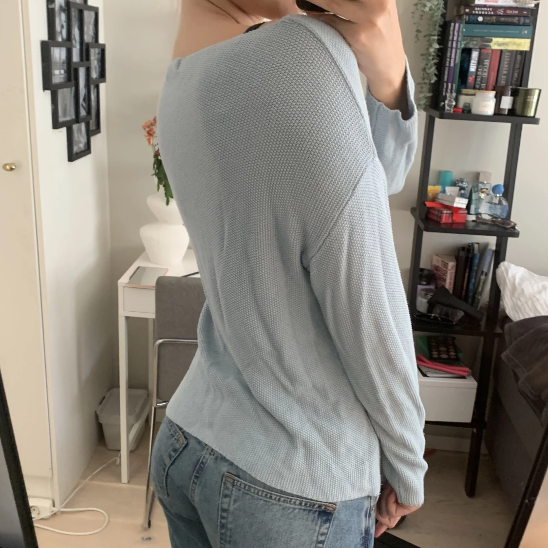 Jätte fin tröja med tryck vid armen! - 90